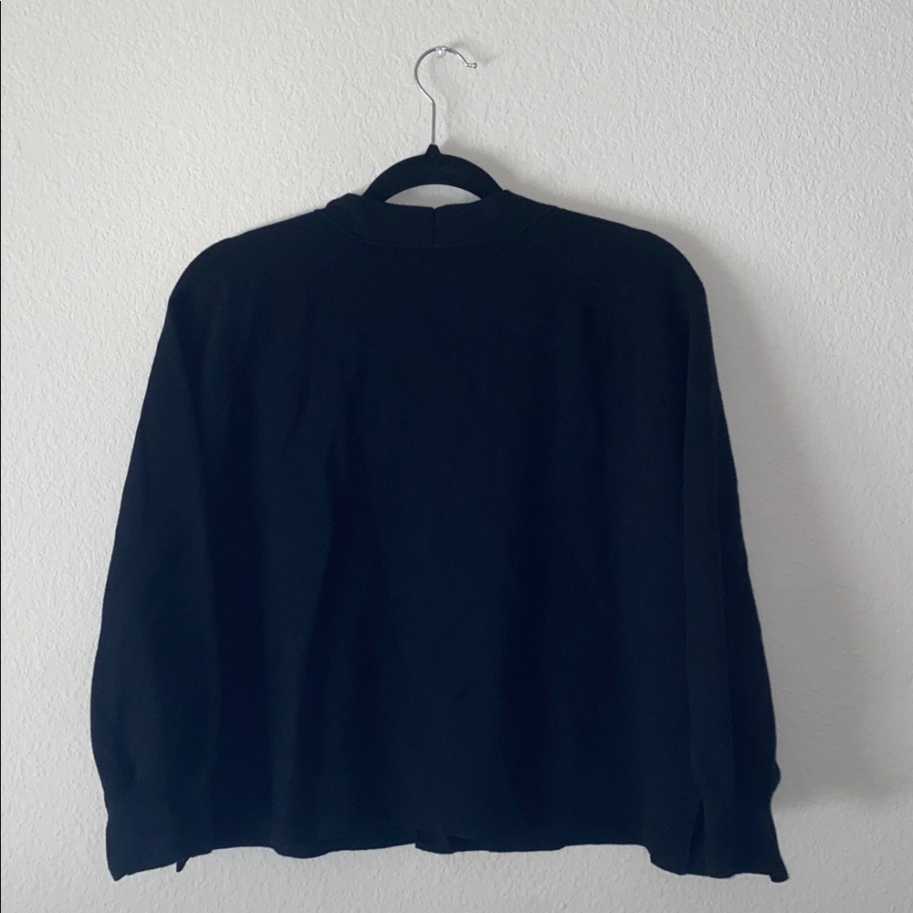 🪼Whistles Black Button Through Cardigan with Tort Buttons! - Picture 11 of 12